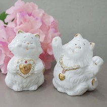 션턬필슈@부자 고양이 2P 인테리어장식인형 소품 전시 꾸미기/*캐, 채룩!!, 채룩!!