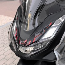 2021 혼다 PCX125 계기판 커버 데칼 카본 우레탄 로고 엠블럼 스티커, Red - 레드, 2번 가니쉬 패드 카울 패드, 1개