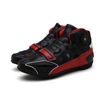 바이크부츠 오토바이 부츠 모토 크로스 신발 남자 라이딩 레이싱 모터 사이클 바이커 Endure Touring Boots, 01 Black red
