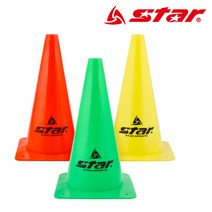 스타스포츠 접시콘 컬러콘 칼라콘 축구 드리블 민첩성 훈련 학교 놀이용 꼬깔 칼라 30cm