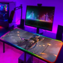 게이밍 의자리그 오브 레전드 컴퓨터 매트 RGB 마우스 게임 패드 Pc 액세서리 게이머 키보드 애니메이션, 17 ZY000316_01 250x350x3mm