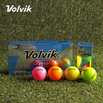 볼빅 크리스탈 3피스 8구 세트 골프공 골프볼 컬러볼, 크리스탈 8구