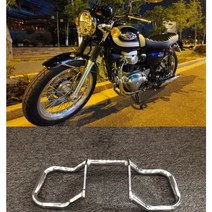 가와사키 W400 W650 W800 튜닝파츠 엔진가드 보호 범퍼, 검정