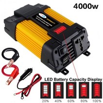 순수정현파 인버터 4000w 6000w dc 12v to ac 220v 휴대용 자동차 전원 충전기 변환기 어댑터 범용 eu 소켓 순수 사인파, 110v