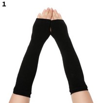 오토바이장갑 오토바이 장갑 배달대행장갑 여성 코튼 클래식 핑거리스 롱 팔찌 암 커버 긴, 1