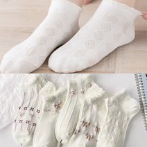 워더미 여성 봄 러블리 핑크 리본 프릴 발목 단목 양말 W523