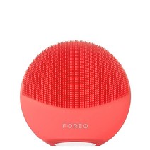 FOREO LUNA 4 미니 페이스 클렌징 브러시 마사지기 프리미엄 케어 페이셜 스킨 제품의 흡수 간단한 도구 모든 타입용 아틱 블루, Coral