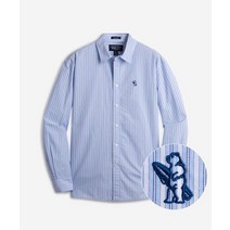후아유 셔츠 Loose Fit Striped Shirts / WHYSE2397F