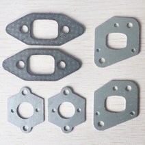 2 SETS CHAINSAW INTAKE MANIFOLD CARBURETOR MUFFLER GASKET KIT FOR P350 PARTNER 350 351 REPLACEMENT, 2개