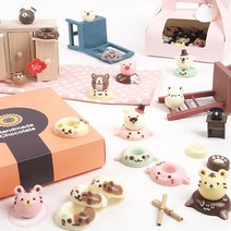 초콜릿 만들기 세트 29종/키트 파베 바크 생 재료 수제 키트 틀 선물 발렌타인데이 초콜렛, 16_애니멀2단 초콜릿만들기세트