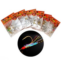 메탈 카드채비 3단 가지채비 지그 사비키 고등어 전어 삼치 갈치 볼락 열기 4개입, 바늘 13 / 본선8 / 지선5 (4개입)