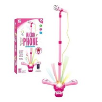 공연용 무선 마이크 노래방 핀 블루투스 유튜브 핸드 휴대용 kids karaoke mini stand type 기계 karaoke music instrument toy gift, 협력사, 분홍색