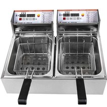 감자튀김기 업소용 푸드트럭 돈까스 PC방 타이머 2구, 82 일반 전기 튀김