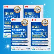 파워골드 프로바이오틱스 17 장용성 캡슐 100억 보장 유산균 4개월분, 단품, 단품
