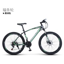 티타늄 산악용자전거 mtb 광폭자전거 스캇, 27단, 24inch, 04.LR-블랙그린-럭셔리에디션-스포크휠