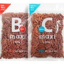 강아지 맥시져키800g, 1box, 맥시져키800g(비프/1개+치킨/1개)