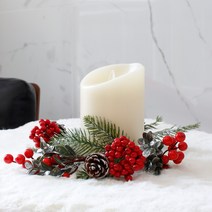 캔들링 리스 솔방울 베리열매 - 4color, 골드 (1156)