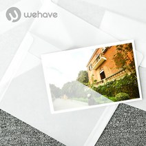WEHAVE / 반투명 봉투 10장 1세트 (트레이싱지 기름종이 Vellum Envelopes), 중형(10장 1세트)
