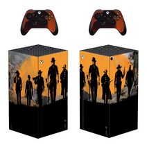 레드 데드 리뎀션 2 스킨 스티커 데칼 커버 Xbox 시리즈 X 콘솔용 컨트롤러 개 XSX 비닐, 한개옵션1, 07 WHITE