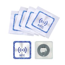 6PCS 범용 NFC NTAG213 태그 방지 스마트 휴대폰을위한 금속 스티커 NTAG 213 금속 배지 토큰 레이블, 갈색, 6개