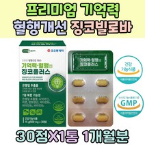노인 70대 기억력 혈행 개선 징코 빌로바 비타민 B1 B2 피리독신 아연 남성 여성 노령 은행잎 추출물 뇌 머리 영양제 추천 피로회복 면역력 Ginkgo Biloba 흑마늘 석류 농축 분말