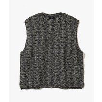 XERO Jacquard Pattern V-Neck Vest Black