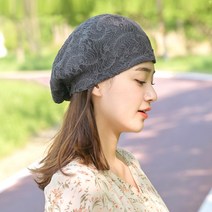 매쉬베레 여성 여름 비니 두건 머리 항암모자 조리모 위생모자 (4컬러)