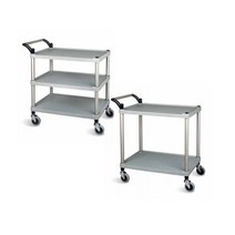 P형 신형 2단 3단 서빙카 식당카트 웨건 운반카 병원, P형신형_그레이(3단)_특대
