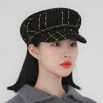 라핑 트위드 레이스 마도로스 남녀공용 헌팅캡