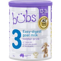 법스 호주 Bubs Stage 3 Toddler Drink 이지 다이제스트 3단계 토들러 산양 분유 800g, 1팩