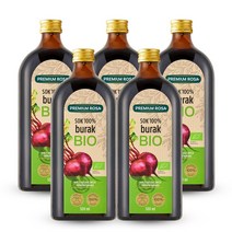 프리미엄로사 유기농 레드비트 원액 100% 건강즙 500ml, 5병