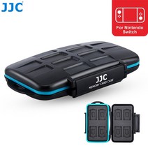 JJC 스위치 게임 카드 케이스 방수 MicroSD/TF 홀더 컨테이너 박스 8 닌텐도 + 마이크로 SD, 단일옵션