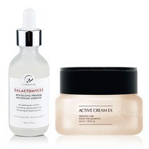 O21+인셀덤 스킨케어 진심 세트 화이트 / 프리미엄 화이트닝 에센스 50ml+엑티브 크림 EX 50ml