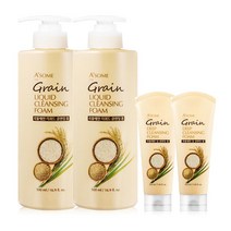 에이썸 곡물세안 딥 클렌징폼 폼클렌징 500ml 2개 + 220ml 2개, {AA1} 500ml 2개+220ml 2개