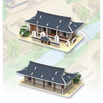 문화센터 돌봄교실 만들기키트 기와집 교육 성취감 입체퍼즐 개발 놀이 함께 지능 DIY