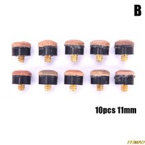 큐대 당구 카본 상대 큐 10Pcs 블랙 8 용품 헤드 액세서리 10mm 11mm 12mm 13mm 스크류 레드 가죽, 10개 11mm