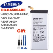 핸드폰 배터리 교체 삼성 원래 교체 배터리 eb-ba500abe 삼성 갤럭시 a5(2015 에디션) a500 sm-a500f a500f a500k sm-a500fu a5000, 없음