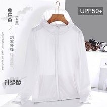 캠핑 NANCY TINO UPF50 + 아이스 실크 여름 선 스크린 의류 야외 조명 및 얇은 안티 자외선 스킨 자켓 하이, 06 White Men_03 XL