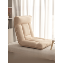 좌식소파 1인용 침실 등받이 의자 접이식 일본식 싱글 소형 안락 각도조절, 두꺼워진 시트백으로 편안하게  콘옐로+