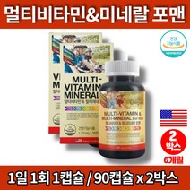 데일리 중년 50대 남성 남자 필수 종합 복합 비타민 영양제 미네랄 비타민B 건강식품 아연, 2박스, 2개