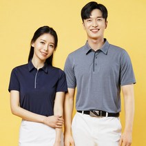 AIDA 여름 고급 쿨 스판 카치온 썬그립 Y카라 반팔 티셔츠