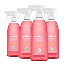 메소드 다목적 클리너 핑크 자몽 828ml 4팩 Method All-Purpose Cleaner Pink Grapefruit, 1개