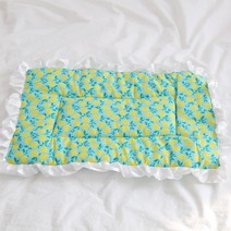 강아지 고양이 사계절 방수 방석 패드, 레몬