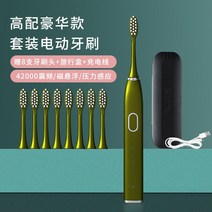 전동칫솔 USMAIL UMILEUSEMILE 초전 같은스타일 SMILE 반려자 두개 소프트 털 3159573165, 럭셔리핏 아보카도 그린 _8카모 박쥐