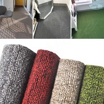 태즈컴퍼니 방염루프 롤카페트 그레이 폭120cm 롤매트, 와인