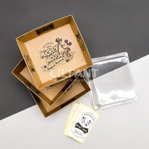 홈앤키즈 미키마우스 피크닉 도시락 일회용 간편용기 400ML (3P)