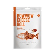 바우와우 치즈롤(연어맛) 120g 강아지간식/훈련용간식, 단품