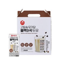 서울우유 고칼슘 무가당 블랙9곡 두유 190mL 16팩, 16개