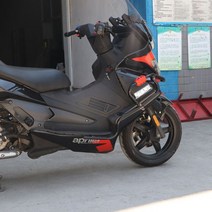 아프릴리아 SRMAX300 풀 바디 범퍼 가드 블랙, 블랙 가드+레드홀딩블록