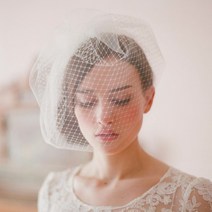 본식 리마인드웨딩 베일 약혼 럭셔리 헤어 우아한 만삭촬영 파티 액세서리 스몰 화이트